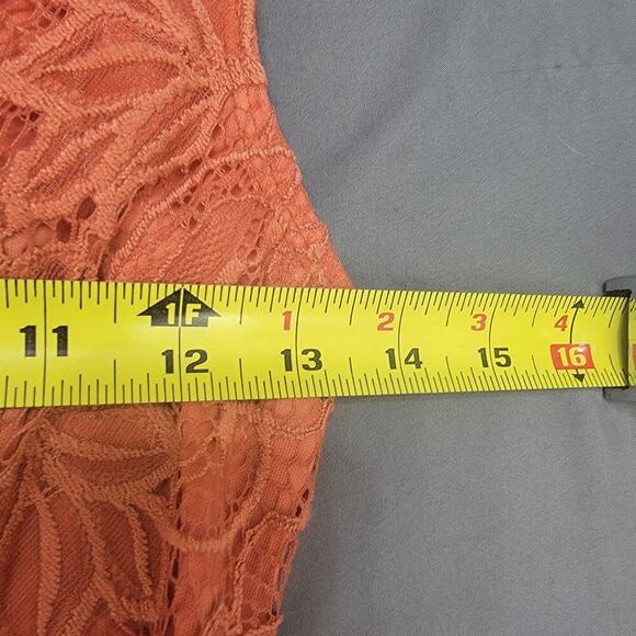 B. Darlin Lace Fit & Flare Dress 5/6 Sleeveless Terracotta Occasion - Picture 6 of 9